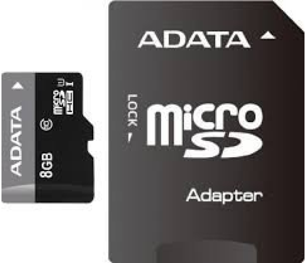 Adata microSDHC 8GB AUSDH8GUICL10-RA1 - 180679 - zdjęcie